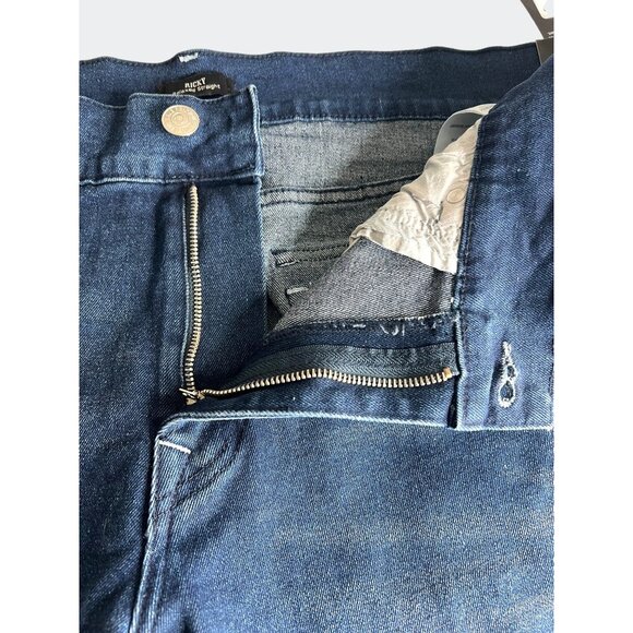 True Religion Mens Ricky Relaxed Straight Denim Shorts Dark Lagoon Wash Size 40 - Picture 9 of 16